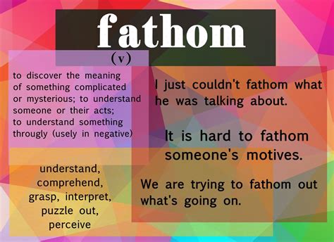 fathom meaning